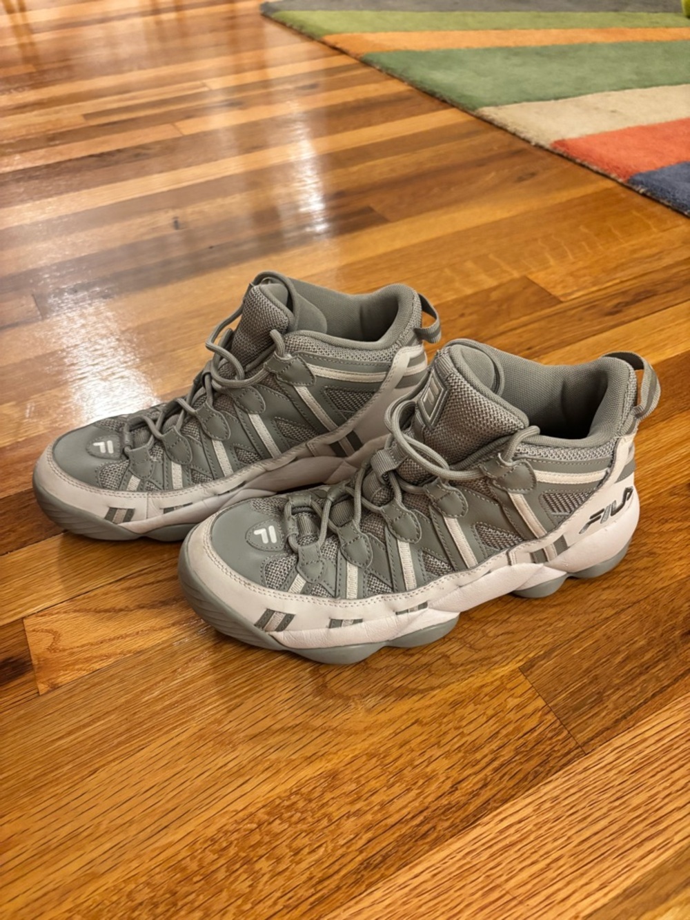 FILA — Stackhouse Spaghetti Sneakers Grey/White, Size 8.5 Men’s (US), 41.5 (UK)